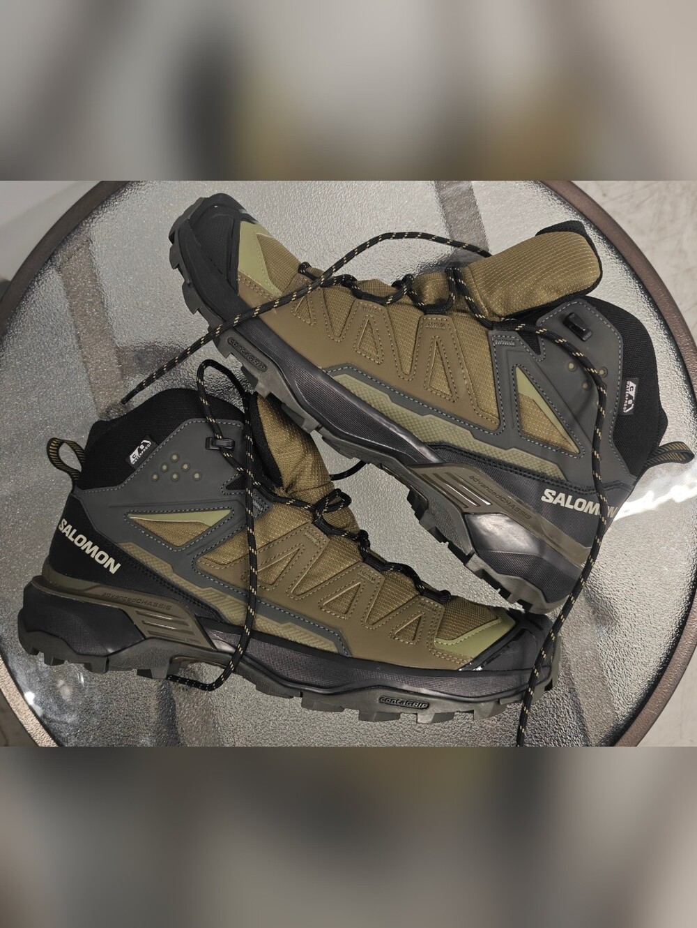 Men's Olive Green Hiking boots - Men - X Ultra 360 Edge Mid Gtx - Salomon